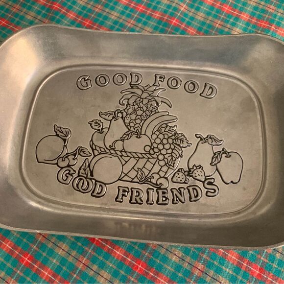 Wilton Armetale Bread Serving  Tray Pewter Macys - Picture 1 of 3